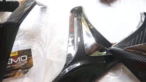Cover Tutup Lampu Depan Aerox NEMO Carbon Cover Lampu Depan Aksesoris Variasi Yamaha Aerox 155