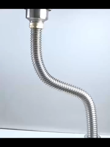 Kitchen Sink Drain Pipe 304 Stainless Steel Washing Basin Sink Drain Pipe Extended