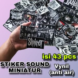 STIKER BAND METAL ISI 43 PCS BAHAN VYNIL(ANTI AIR)