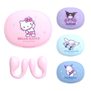 100% Authentic Sanrio Hello Kitty Wireless Bluetooth Earphone Clip-on Style Kuromi HIFI Sound Earphones with mic Original High Quality Sports Headset Noise Cancellation TWS Wireless Earbuds for IOS Android Phone Birthday Gift JS-0168