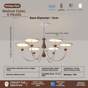 Aiskdan | Retro Style Chandelier Fiscale Lamp