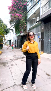 Quần tây nữ - quần tây công sỡ học sinh vải tuyết mưa Dài 97cm hàng đẹp