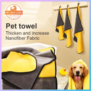 Pet New Land Pet Bath Towel Super Water Absorbent Towel for Dog Cat Soft Microfiber