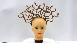 Hairband Snake Halloween Headband Black Stage Performance Props Halloween Party Decorations Funny Headwear Masquerade Party Headpiece Lady Medusa Snake Crowns Headband Headpiece Lightweight Headwear Costume Accessory