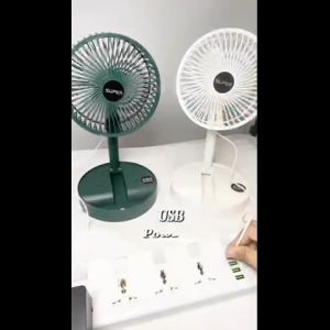 USB Desk Fan with Strong Airflow NO ON/OFF BUTTON USB Powered Ultra Quiet Adjustable Head Energy Efficient Works with Laptop/PC/Power Bank/Desktop