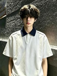 LIUBU | American Embroidered Polo Shirt Breathable