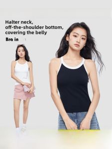 HUACHENGSHI | Bralette Neck Strap Womens Underwear Gathered Chest Pad One Piece No Wear Bra Seamless Beautiful Back Underwear Base Outerwear