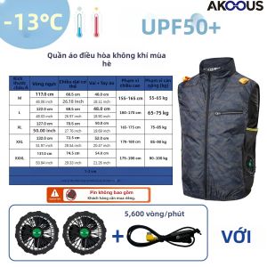 Nam Nữ Nhẹ Quạt Làm Mát Áo Vest 5V/12V USB Áo Gió Chống Nắng Câu Cá Ngoài Trời Thể Thao Điều Hòa Không Khí Quần Áo Làm Việc