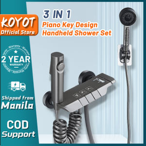 KOYOT Piano Key Design 3 in 1 Hot and Cold Hand Shower Set with Faucet Bidet Handheld Shower