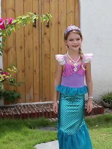 2024 filem baru gadis Ariel puteri pakaian Little Mermaid Cosplay kanak-kanak kostum parti karnival kanak-kanak Halloween pakaian 2Pcs