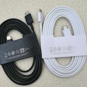 Samsung | Samsung S21 1/1.8M USB Type C PD Cable 25W 45W 3A Fast Quick Charging Data Line For Galaxy Note 20 S24 S25 Ultra Z Flip Fold 6 7