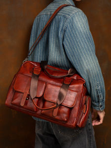 Mantime | Large Capacity Leather Travel Bag