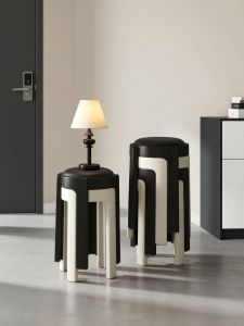 Soft Cushioned Luxury Stacking Round Stool