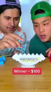 Smile - Mainan Edukasi Anak Balancing Block Tetris Tetra Tower Games Fun Balok Susun