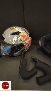 (PADDING) Gracshaw Helmet Gaizer G838 Inner Padding Sponge Cheek & Crown Padding Set - Driderz Helmets Shop