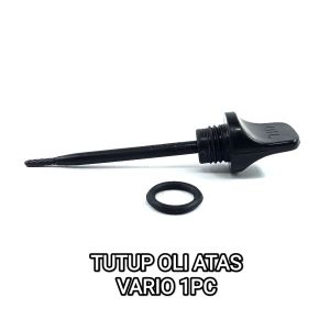 Tutup Oli Atas Vario (Hitam) - Penutup Colokan Oli Oil Mesin + Seal Sil Oring O Ring Honda Vario Old Lama Karbu Vario 110 Techno Tekno