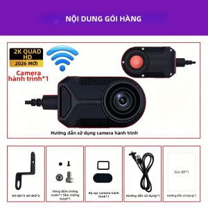 Camera Hành Trình Xe Máy 2K 1080P Hai Ống Kính Trước Sau Chống Nước IP66 WiFi Ứng Dụng Điều Khiển Ghi Hình DVR An Toàn Mọi Thời Tiết