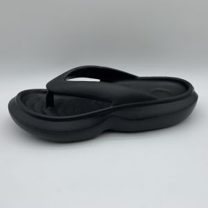Export Black Flip-Flops Mens and Womens Thick Sole Shit Feeling Non-Slip Deodorant Summer Men Slippers Flip-Flops Outwear Plus Size