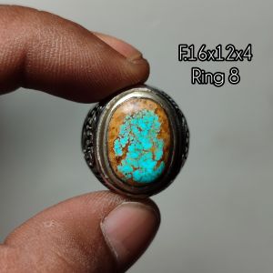 batu pirus persia 100% asli / batu pirus persia ring alpaka super