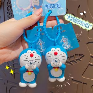 2024 New Arrival Doraemon Decompression Bubble Car Key Ring Female Exquisite Male Pokonyan Schoolbag Pendant