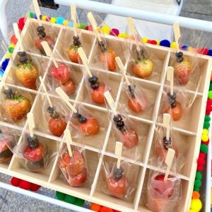 Sugar-Coated Haws on a Stick Stall Display Box Night Market Special Small Storage Food Shelf Tools Glutinous Rice Paper Prod Packing Bag