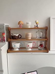 Desktop Storage Rack Display Rack 2/3 Layers Rak Buku Table Storage Rack Kitchen Cup Holder Rack Desktop Rack 收纳架