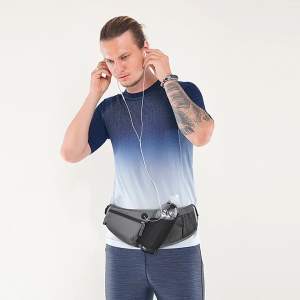 FAMENR [48-Hour Ship] Outdoor Running Waist Pack Belt Bag For Sport Trail Running Fitness With  Water Bottle Location(not included)