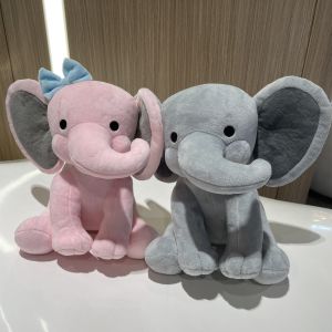 New Arrival High Quality 25CM Gray Pink Elephant Plush Toys Stuffed Doll Baby Kawaii Sleeping Toy Kids Room Decorative Gifts
