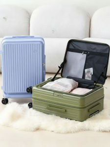 New Multi-Functional Womens Luggage Side Opening Password Lock Rolling Suitcase 20 Inch Expansion Travel Bag Large Capacity