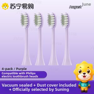 Early June Suitable Electric Toothbrush Head Replacement Deep Cleaning Blue Sapphire Brush Head for Oral Health Care