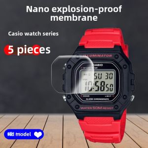 Casio F-108WH F-91W LA-20WH LA670 MQ-24 W-218H W800H-1AV Watch Screen Protector Film PET Anti-explosion Soft Film