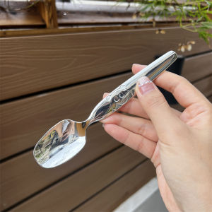 ช้อนตักอาหารเด็กสตีลไนคร์ 18/10 สไตล์หมี เครื่องมือตักอาหาร เครื่องมือตักน้ำซุป เครื่องมือตักของหวาน