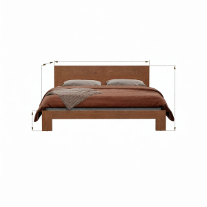 DONGMU | Modern Simple Solid Oak Bed 1.8m