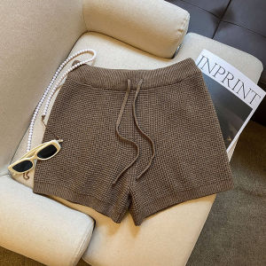 Fashion Slim A-Line High Waist Short Knit Shorts