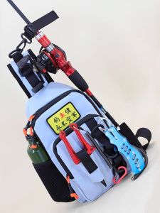 กระเป๋าคาดเอวพกพาลำลองสำหรับผู้หญิง กระเป๋าตกปลา ป้องกันน้ำได้ ขนาดเล็ก กระเป๋าสะพายข้างแบบอเนกประสงค์ วัสดุผ้าไนลอน