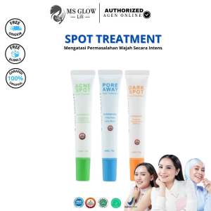 Ms Glow Spot Treatment | Acne Spot | Darkspot | Pore Away Mengatasi Jerawat Noda Hitam Bekas Jerawat Flek Hitam Serum Perawatan Wajah