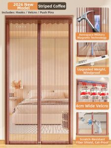 MiiOW | Mosquito Proof Screen Door Curtain Magnetic Attraction No Drilling