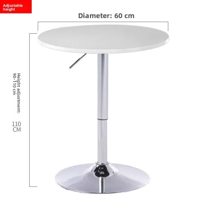 Modern Minimalist Bar Table Home Use Counter Height Cocktail Table Adjustable Height Combination High Stool round Table