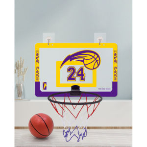 กรอบรูปถ่ายในร่มแป้นบาสเกตบอลพับได้สำหรับเด็กแขวนผนังเงียบไม่พรุนแขวนได้เหมาะกับครอบครัว