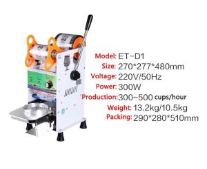 (Giá siêu tốt) Máy ép ly bằng tay ET-D1 ( mẫu 2023) TANG KEO