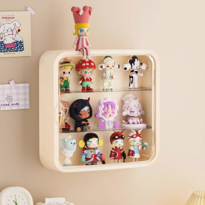 กล่องโมเดล ตู้ใส่โมเดลติดผนัง กล่องใส่ art toy มีสองสีให้เลือก กล่องใส่เลโก้ เก็บให้สะอาด ของแต่งห้อง