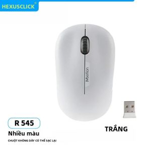 Chuột Không Dây Im Lặng NexusClick Ergonomic Kèm Đầu Thu USB Tiết Kiệm Năng Lượng 1600 DPI Quang Điện Tử Dùng Cho Gia Đình Tuổi Thọ 5 Triệu Lần Bấm