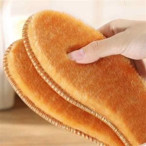 10 Pairs Heattech Insoles Fleece-lined Thickened Insoles Winter Deodorant and Breathable Sports Plaid Insoles for Men and Women