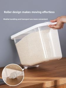 CHAHUA | Thùng Lưu Trữ Gạo Chống Côn Trùng Chống Ẩm Có Nắp Đậy