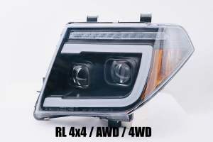 Nissan Navara D40 2005 - 2014 front Projector Head Lamp Light LED headlamp headlight DRL cover bodykit body kit
