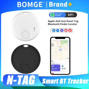 BOMGE | Air Tracker Smart Bluetooth Tracker Tag Works with iOS Find My App Tracking Locator Device Anti-lost Item Finder for Keys Bag