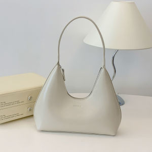 Minimalism Designer Womens Shoulder Bag Solid Color Soft PU Leather Hand Bags for Women Luxury Purses Small Side Bag Gift Girls