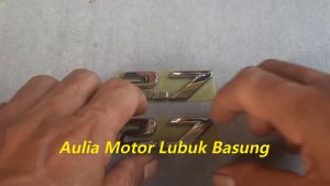 Emblem ORI Angka 2.7 27 cc Fortuner Innova Pajero Hilux dll - Chrome