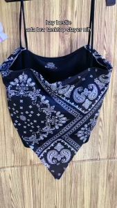 Niceface Tanktop Mimi Tank top Slayer Vest Scraf Summer Wanita Mimi Corak