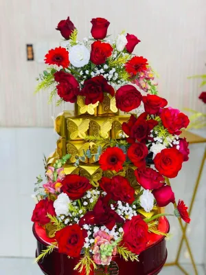 Combo 100 hộp màu vàng đựng mứt sen bánh phu thê chè trang trí mâm quả giỏ quà